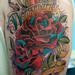 tattoo galleries/ - Traditional Red Roses Cover Up